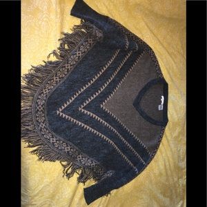 Orange Creek Wool Poncho